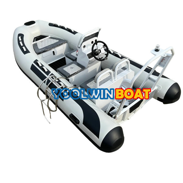 390 Classic Aluminum Semi Rigid Row RHIB RIB Boat with Console