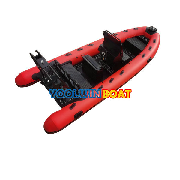 520 Aluminum Diving Semi Rigid Commercial RIB Boat with Ladder