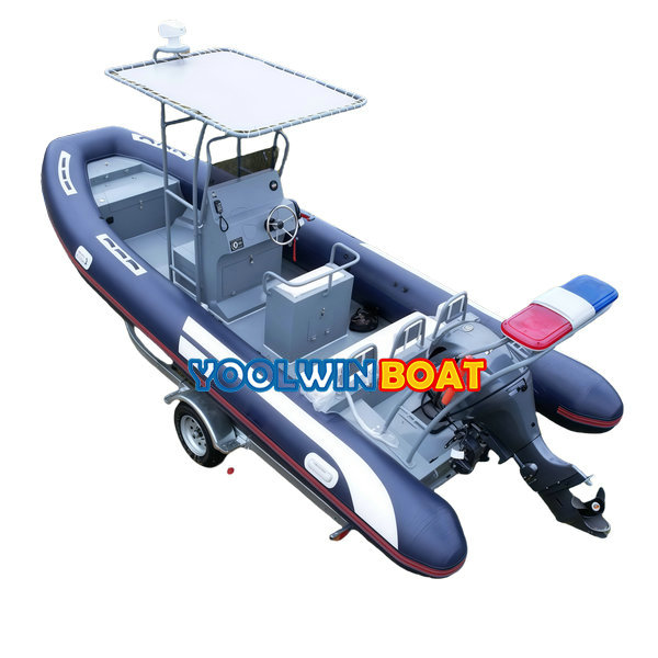 20ft Aluminum Military Police Semi Rigid Orca Hypalon RIB Boat