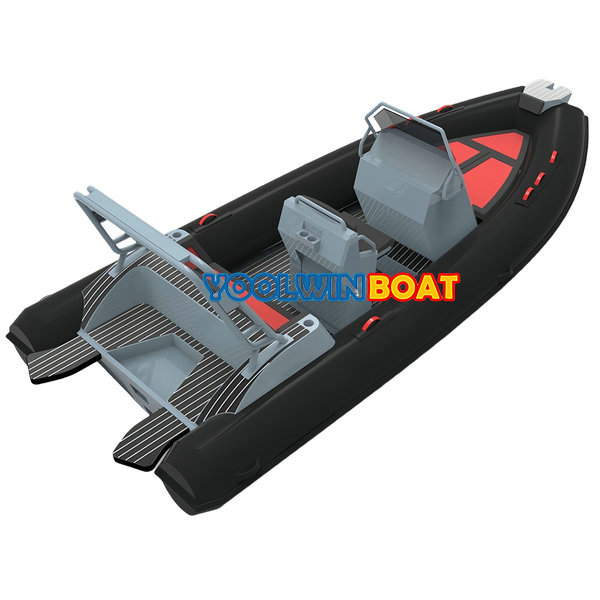 CE certified 580 Ocean Aluminum Durable Hypalon Semi Rigid Inflatable RIB Boat