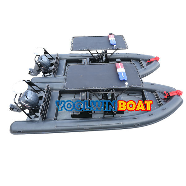 760 Commercial Police Aluminum Rescue Rigid RIB and RHIB Boat for Government