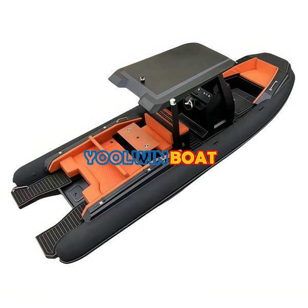 7.6m Deep Ocean Leisure Aluminum Luxury RIB Boat with Toilet 