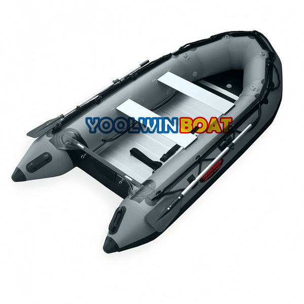 10FT Marine Gray Deluex Aluminum  Floor Inflatable Boat