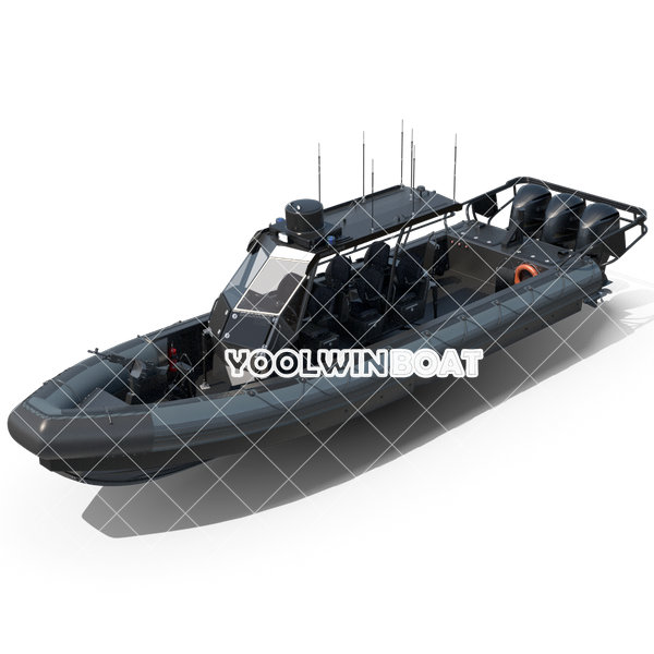 960 Army Patrol Aluminum RIB Boat for Search and Rescue