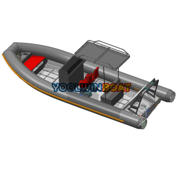 760 Coast Guard Rigid Aluminum Hull Inflatable Boat with Suspension