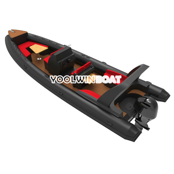 28FT Sport RIB Aluminum Rigid Orca Hypalon Inflatable Boat for Sale