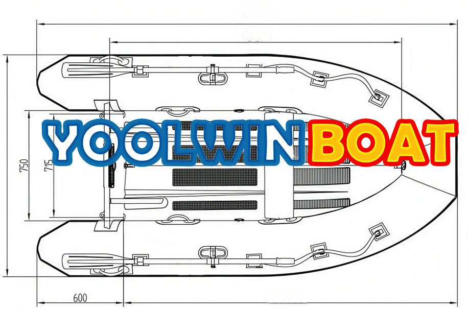 300 rib boat structure