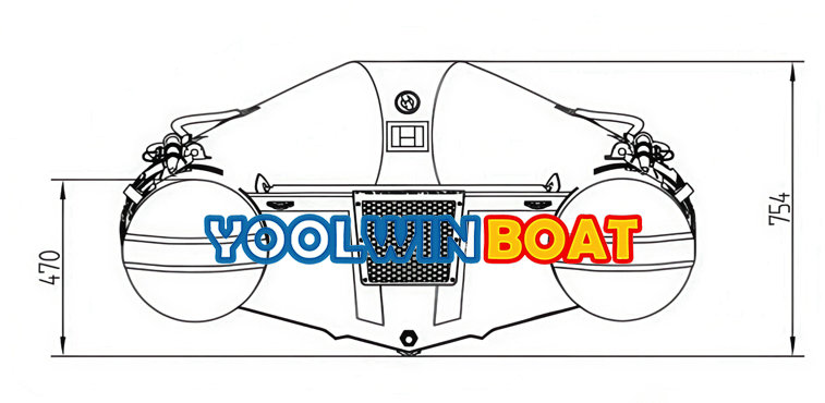 300 aluminum dinghy boat