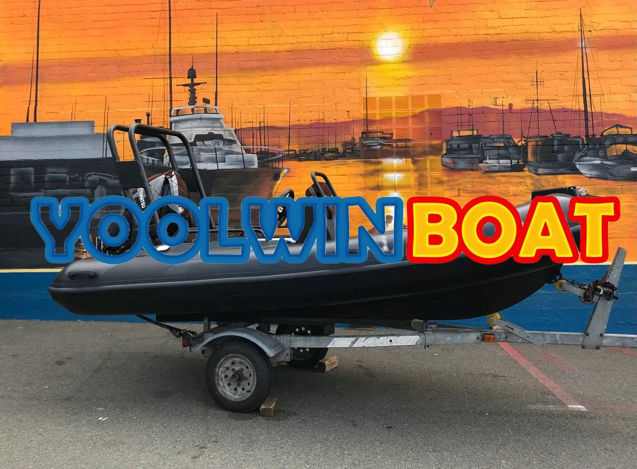 390 black aluminum rib boat