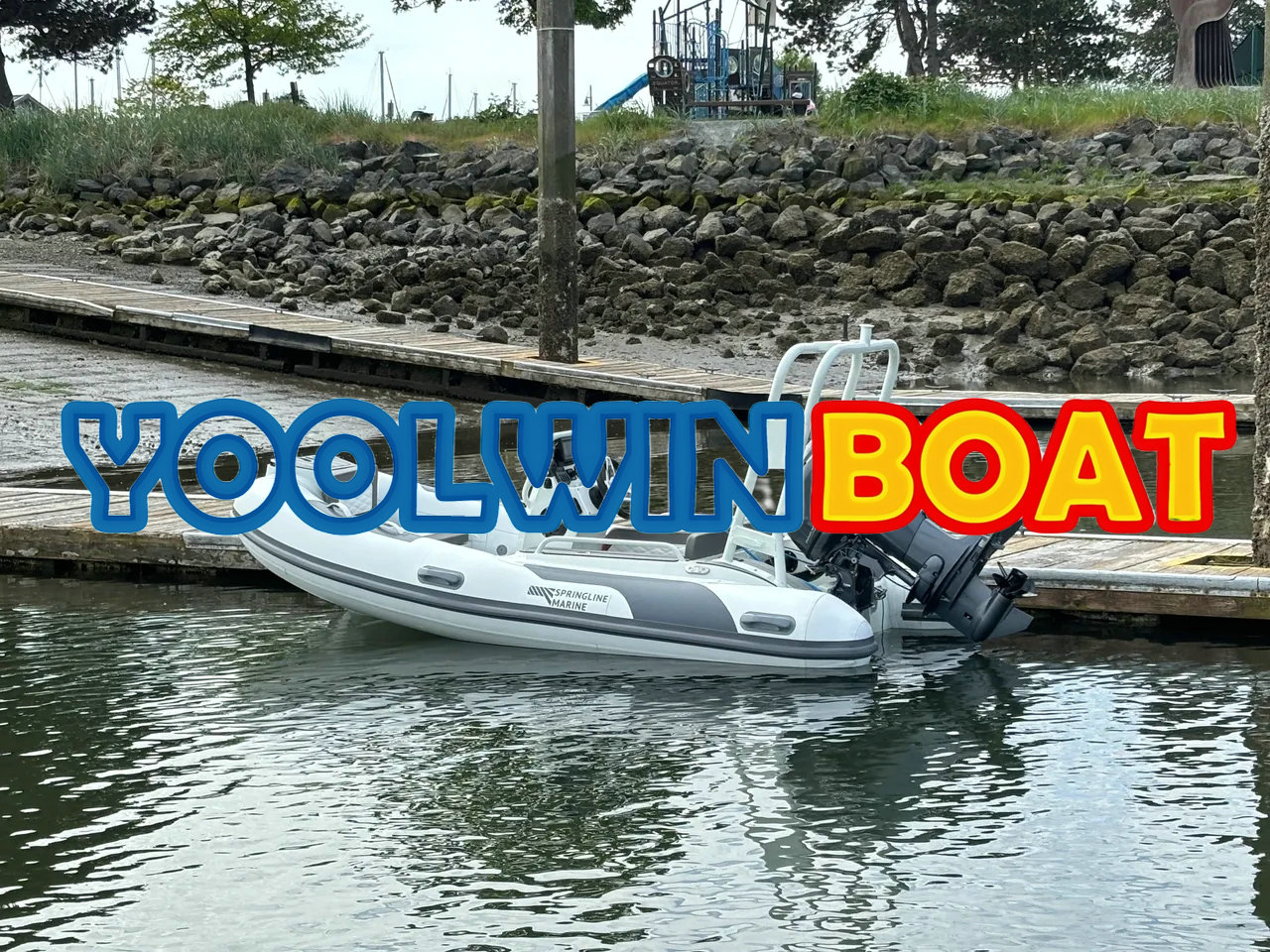 360 white sport aluminum rib boat