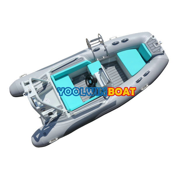 360 leisure aluminum rib boat with cosnole