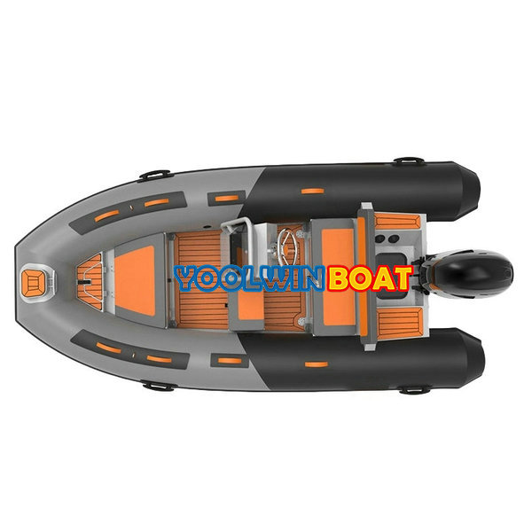 12ft pvc rubber aluminum rib boat