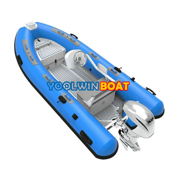 390 large deck aluminum rib boat