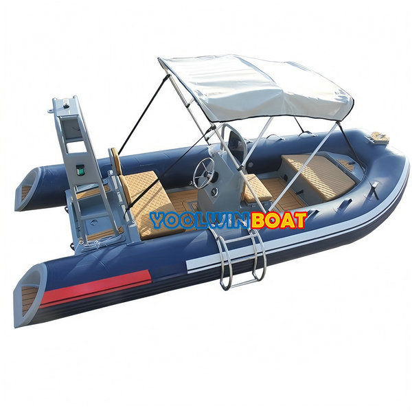 480 aluminum rib boat with bimini