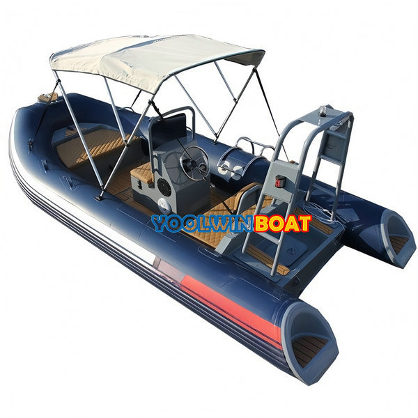 480 aluminum rib boat with sun shade