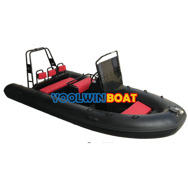 520 black luxury aluminum rib boat