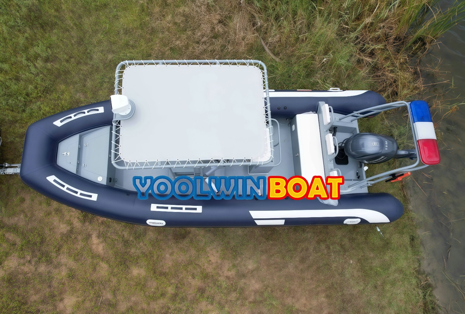 580 aluminum police rib boat