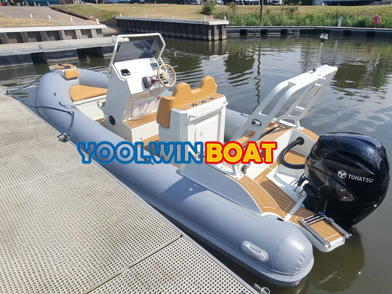 580 aluminum rib boat with diving platform