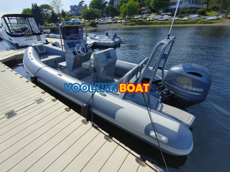 580 aluminum hypalon rhib boat