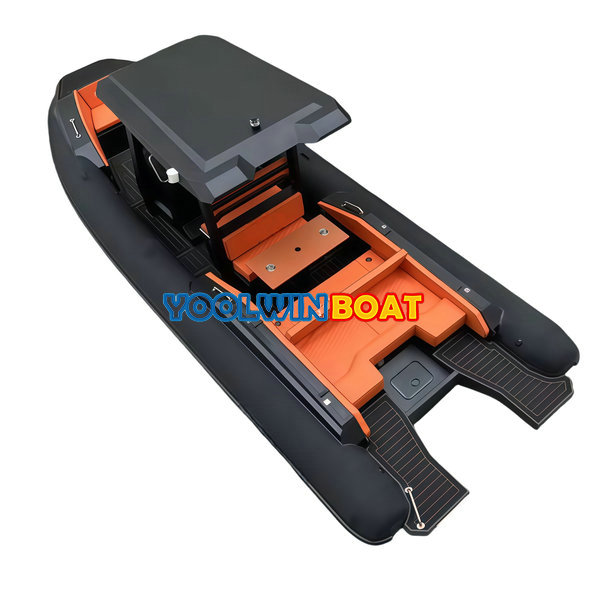 760 aluminum rib boat with toilet