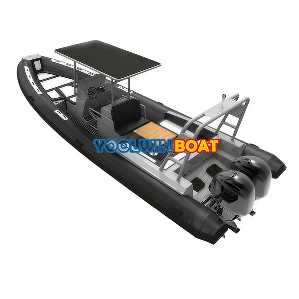 860 stepped hull aluminum rib boat