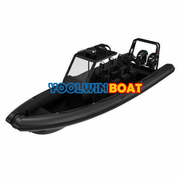 860 rescue government aluminum rib boat