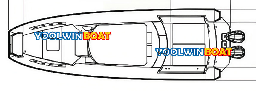 35ft cabin rib boat structure