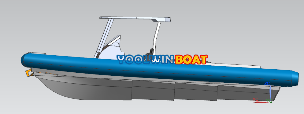 960 cruising aluminum rib boat