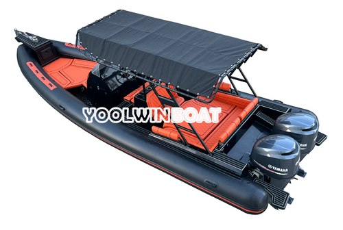 860 leisure cruising aluminum rib boat