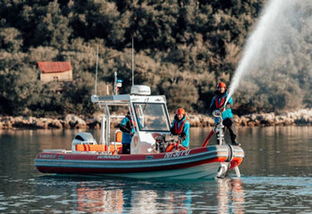 fire fighting aluminum rhib boat