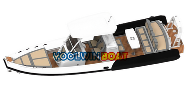 900 luxury aluminum rib boat