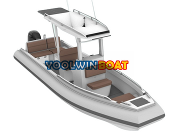 750 patrol foam collar aluminum rib boat