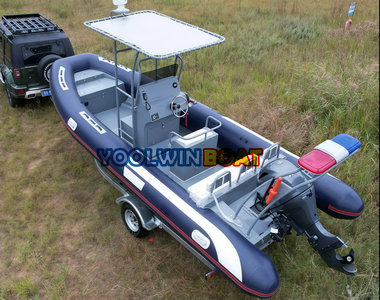 560 aluminum hull rib boat for water sports