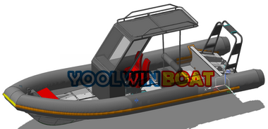 760 coast guard aluminum rhib boat