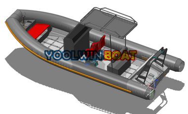 760 aluminum cost guard rib boats