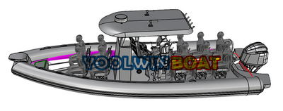 860 jockey aluminum ribs boat