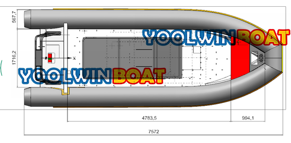760 aluminum rescue motor rib boat structure 760 aluminum rescue motor rib boat structure